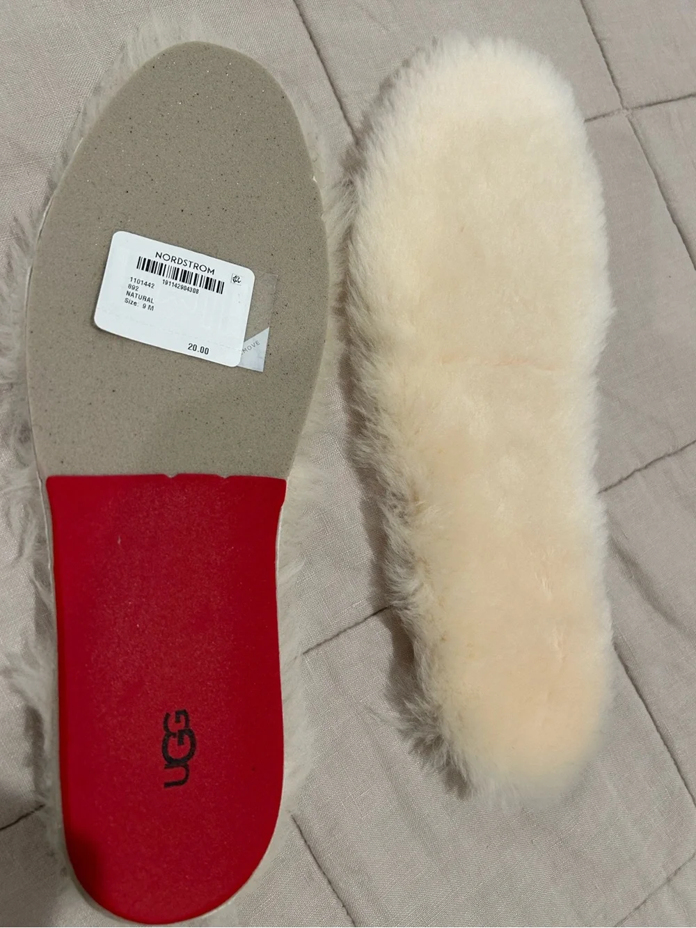 Ugg Sheepskin Insoles - Cozy men 9 women 11 Footbed new